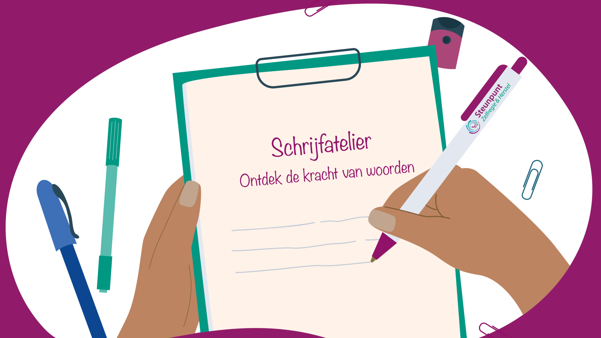 Schrijven naar herstel: Een schrijfatelier over kracht & verbinding